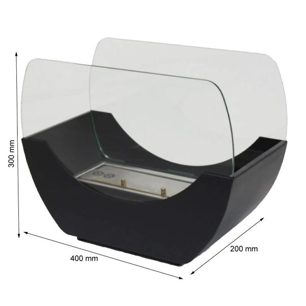 Cradle Table bio kandalló - fekete