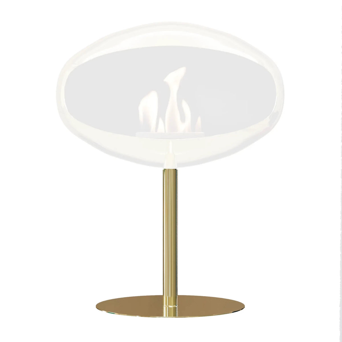 Polished Brass Stand for Cocoon Pedestal Bioethanol Fireplace