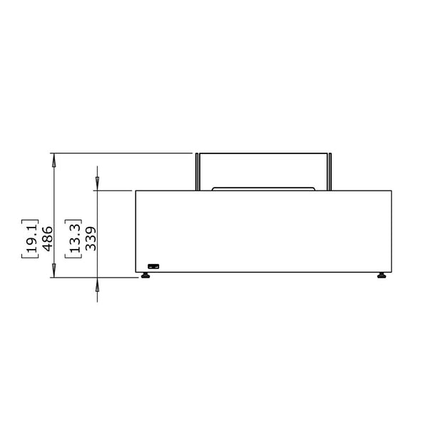 Base 40 - Teak Bioethanol Fire Pit