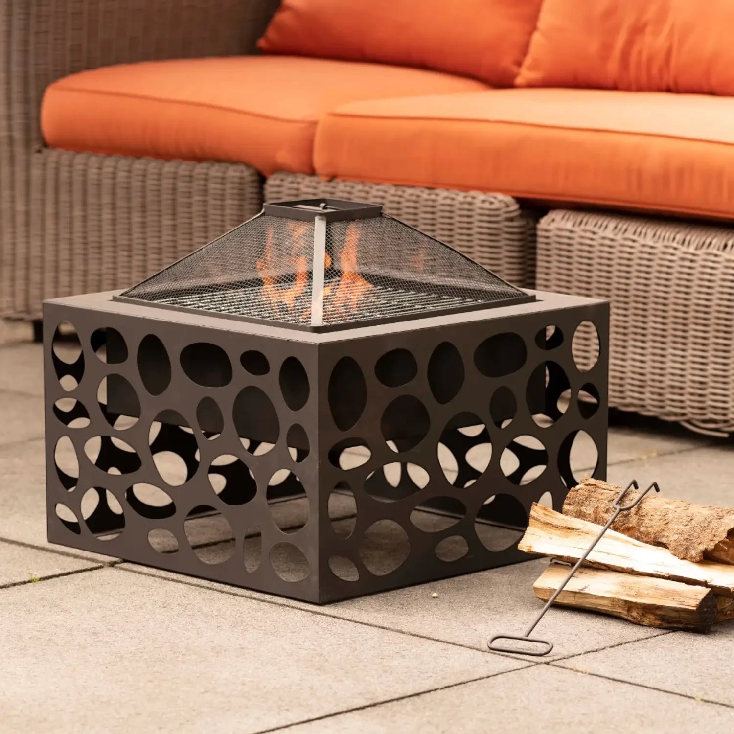 grill with fire pit redfire