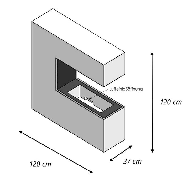 Schiller White - OMC 600 | Freestanding Water Vapour Fireplace
