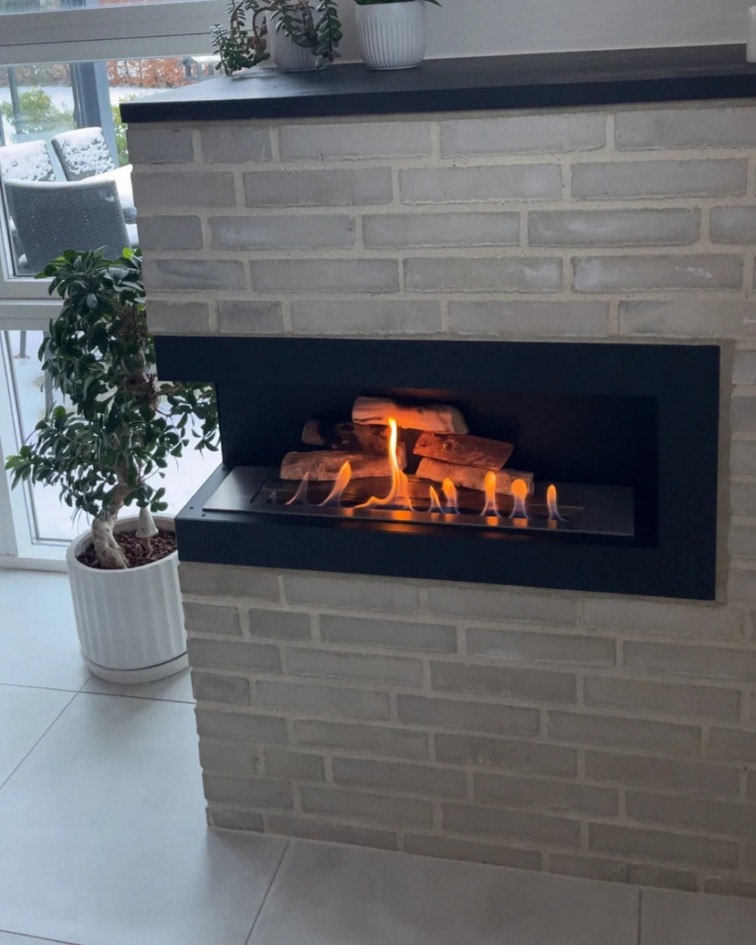 Sarok kandalló 85 cm – balos