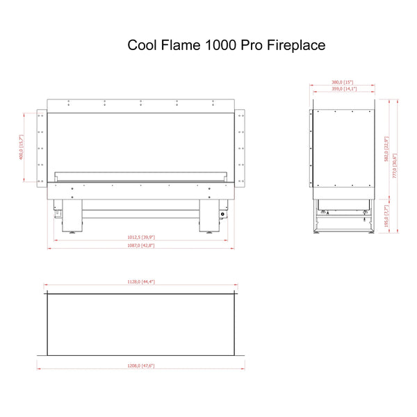 Cool Flame 1000 Jobb Sarok Kandalló
