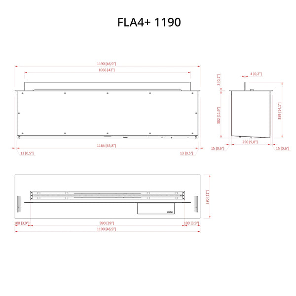 FLA4+ 1190 - Automata bioetanol égő