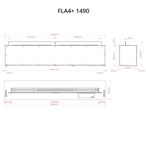 FLA4+ 1490 - automata bioetanol égő