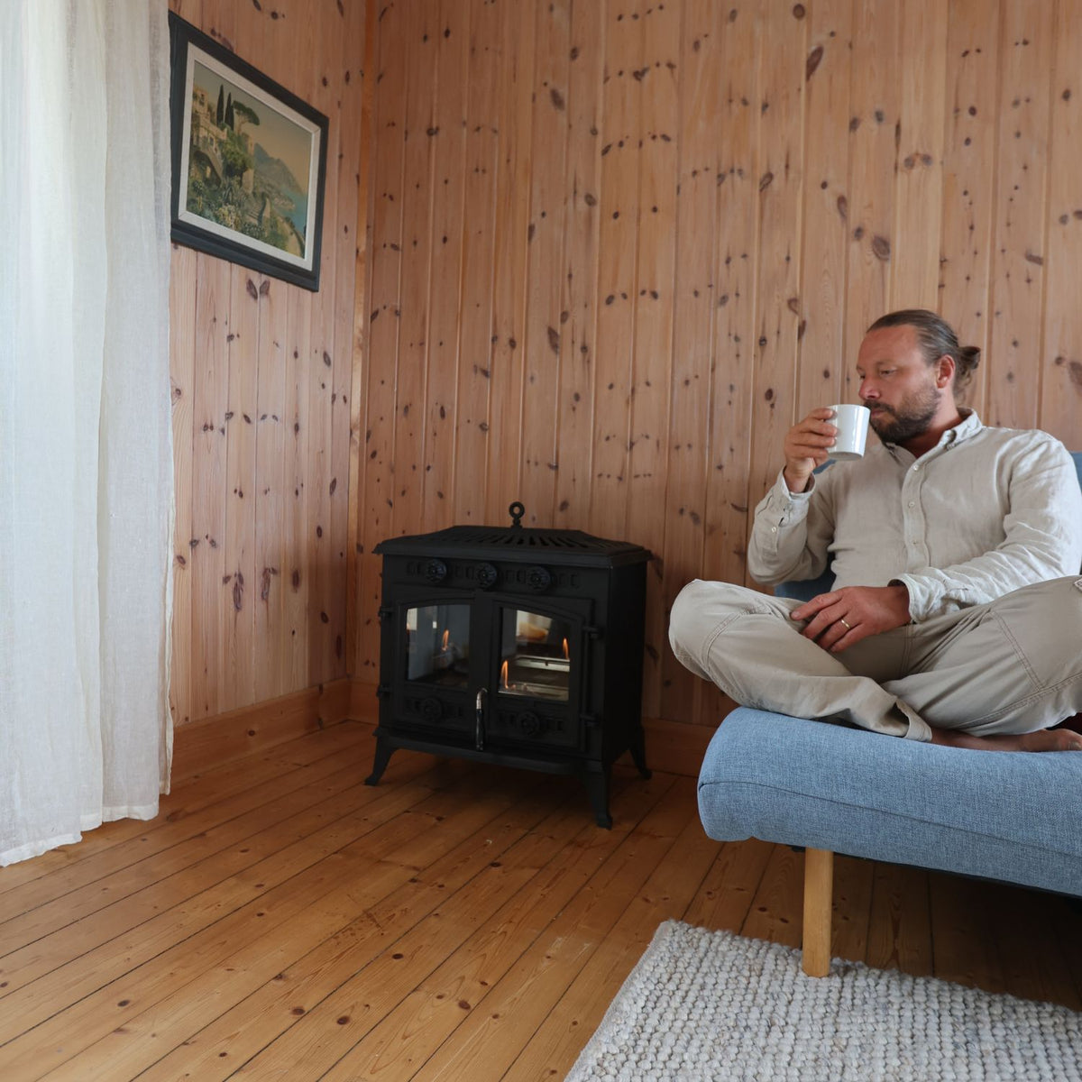 Spitsbergen - öntöttvas bioetanol kályha