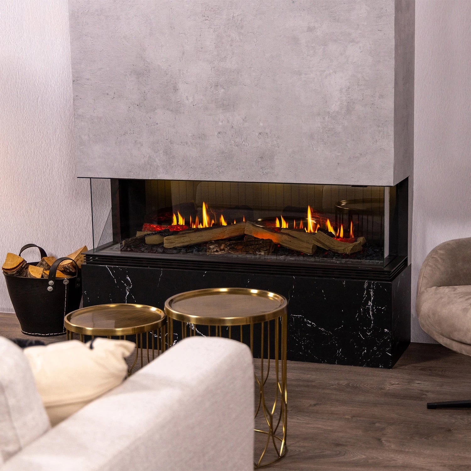 electric panorama fireplace