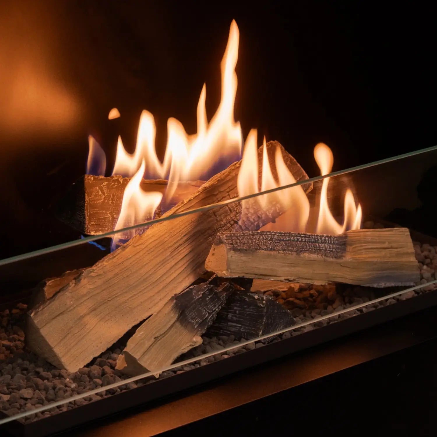 Flogs Box 800 Right Corner (In-Room Vent) - Bioethanol Fireplace