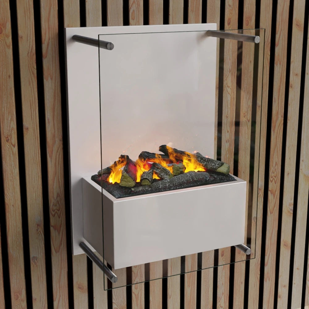Yosemite Wall-Mounted Water Vapour Fireplace - White
