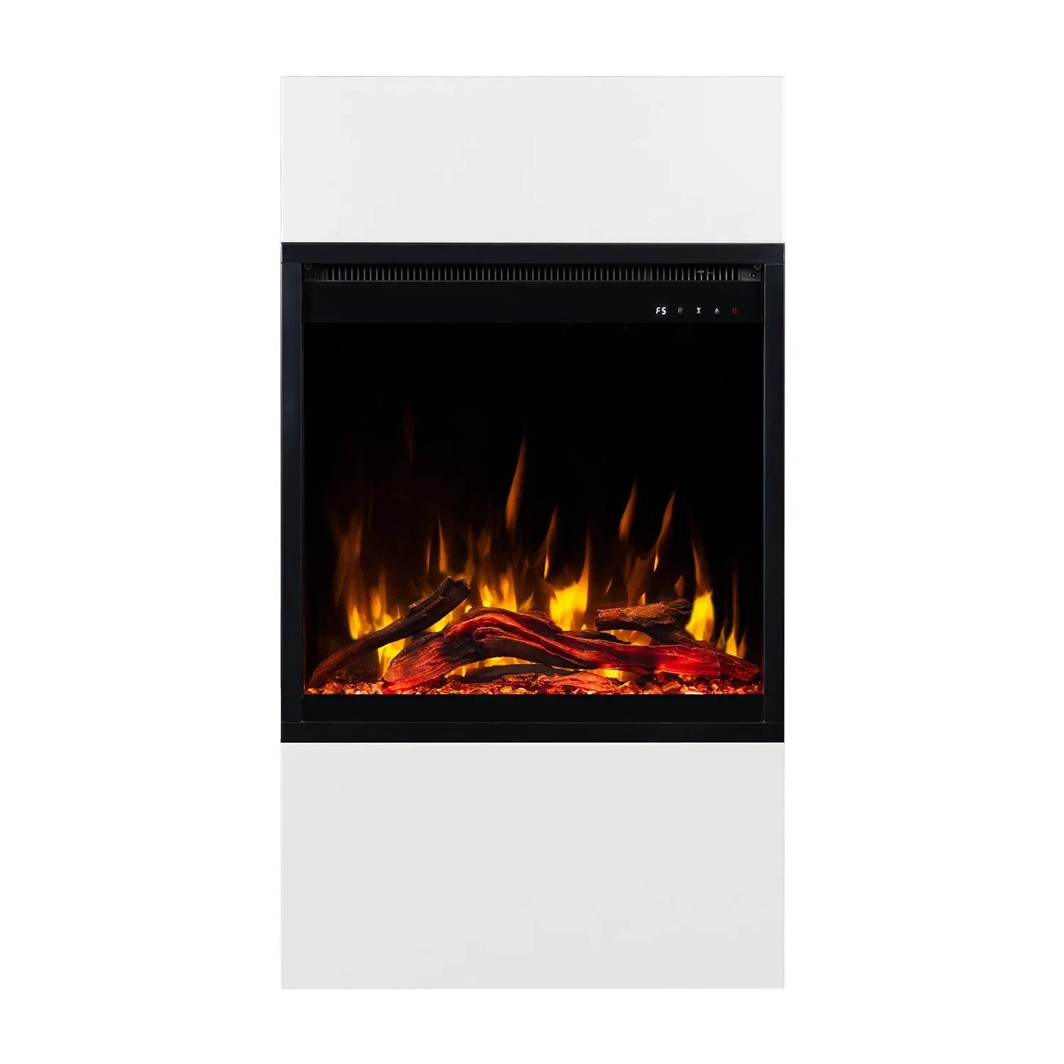Milos 60 Freestanding Electric Fireplac - White
