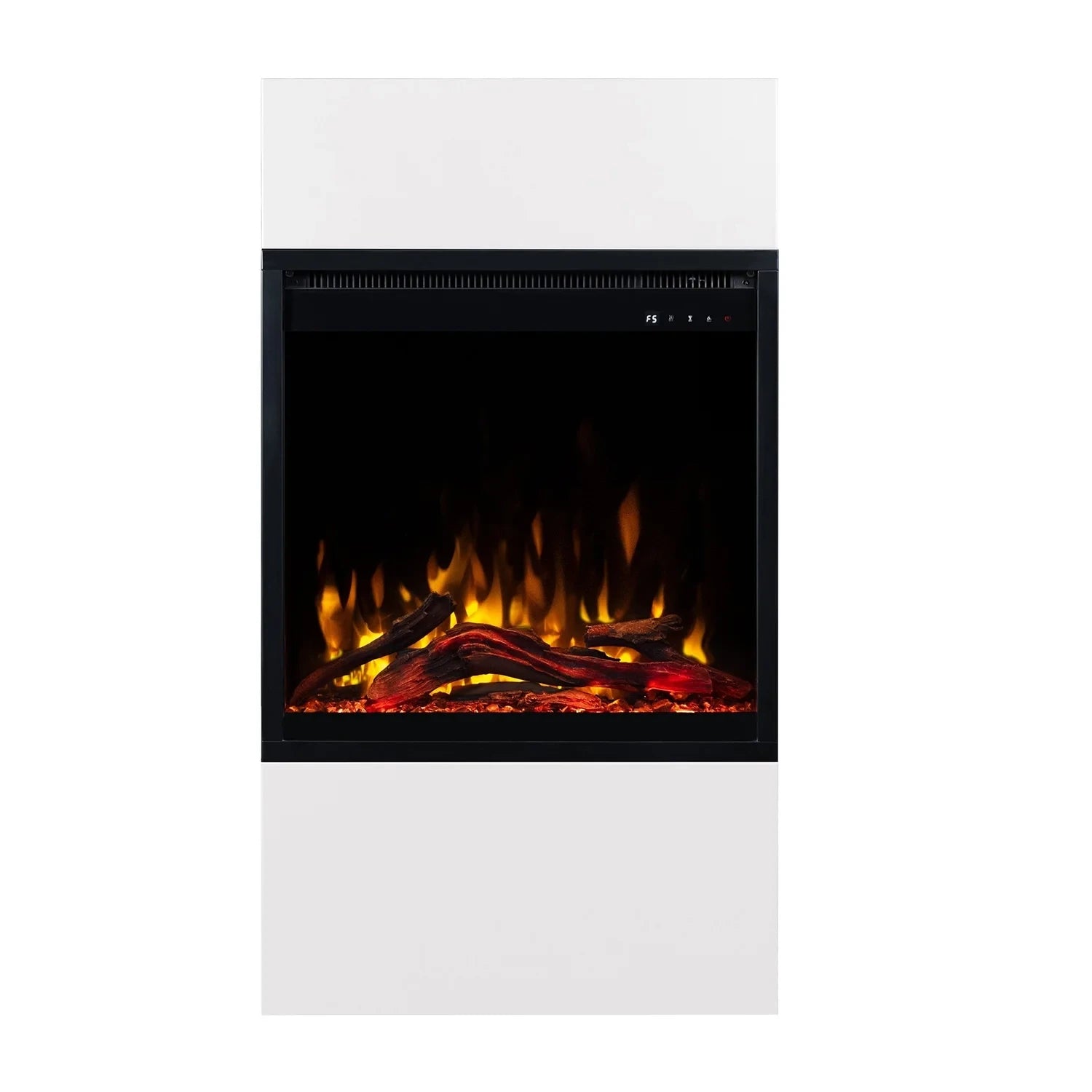 Milos 60 Freestanding Electric Fireplac - White