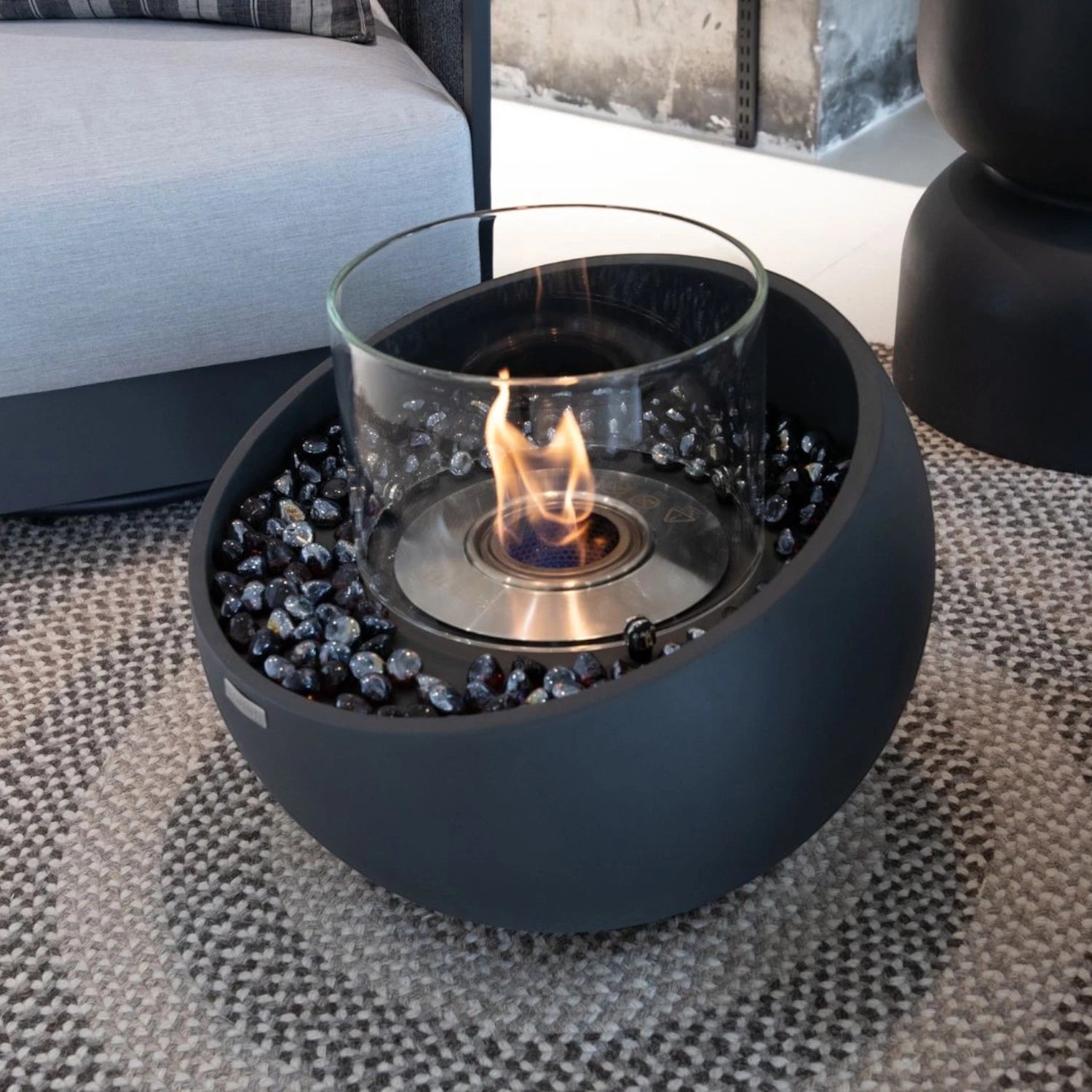 FIRENZE Bioethanol Bowl S – Slate Black