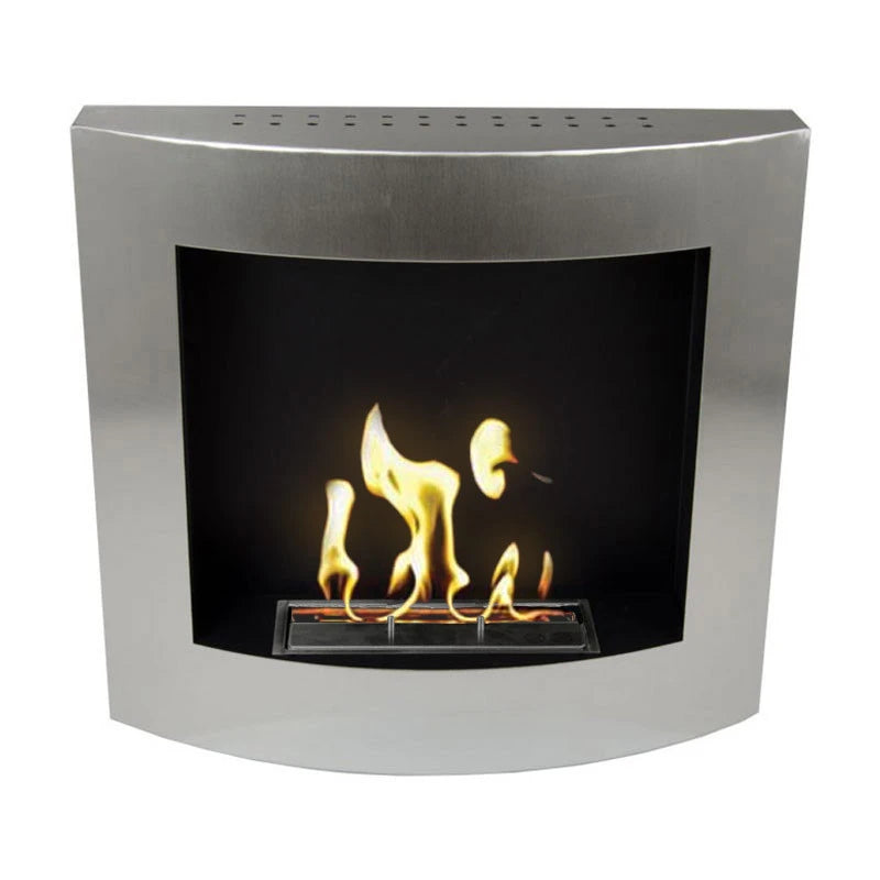 Stainless Steel Wall Mounted Biofireplace