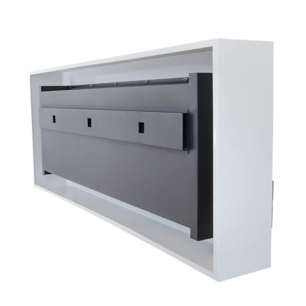 Large Wall Mounted Biofireplace - White