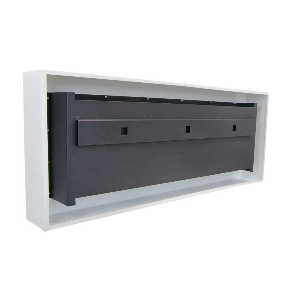 Large Wall Mounted Biofireplace - White
