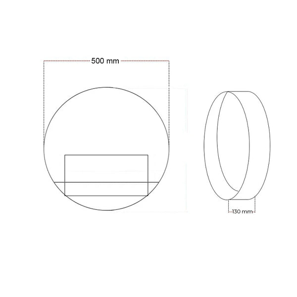 Delaware S Round Design Fireplace - Ø50 cm