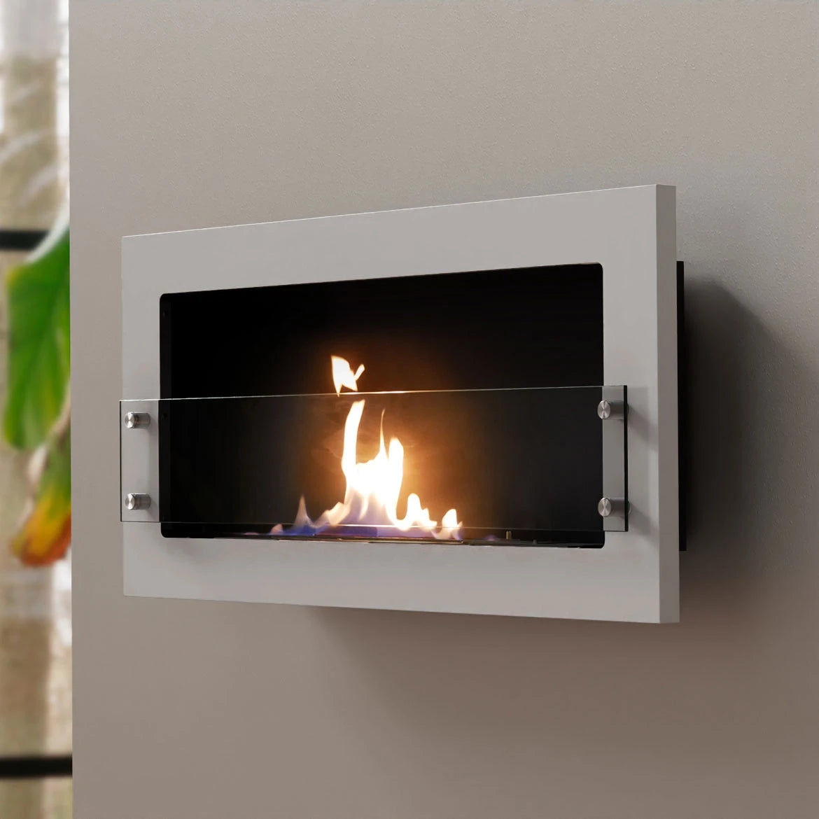 Texas White - Wall Mounted Bioethanol Fireplace