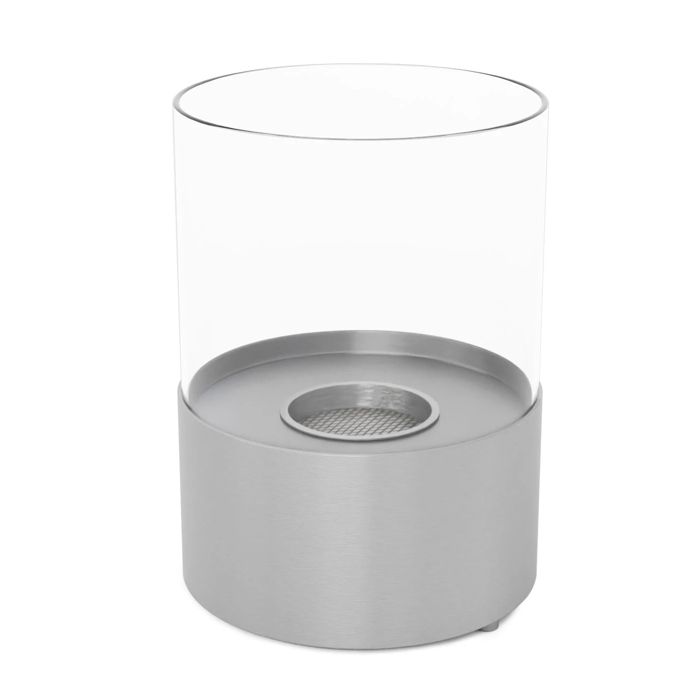Kennington Round Tabletop Bioethanol Fireplace - Steel