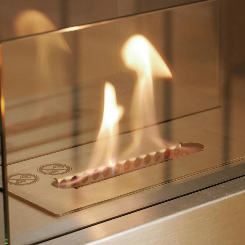 Lambeth Tabletop Bioethanol Fireplace - Steel