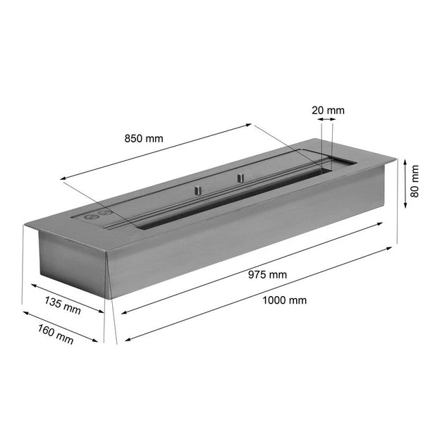 5 literes kültéri Superior égő - Sz: 100 cm