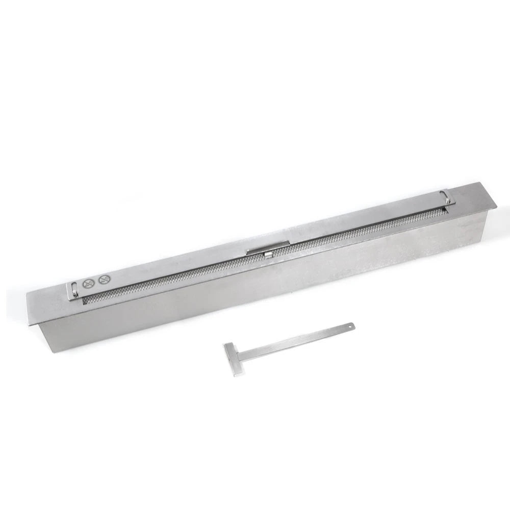 Slimline égő acélból - 100 cm