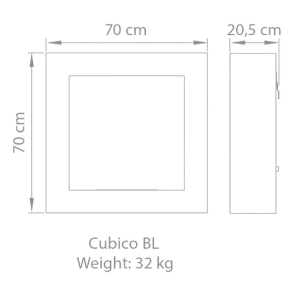 Safretti Cubico BL - Brushed Steel
