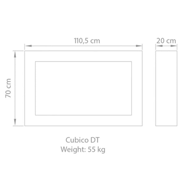 Safretti Cubico DT - csiszolt acél