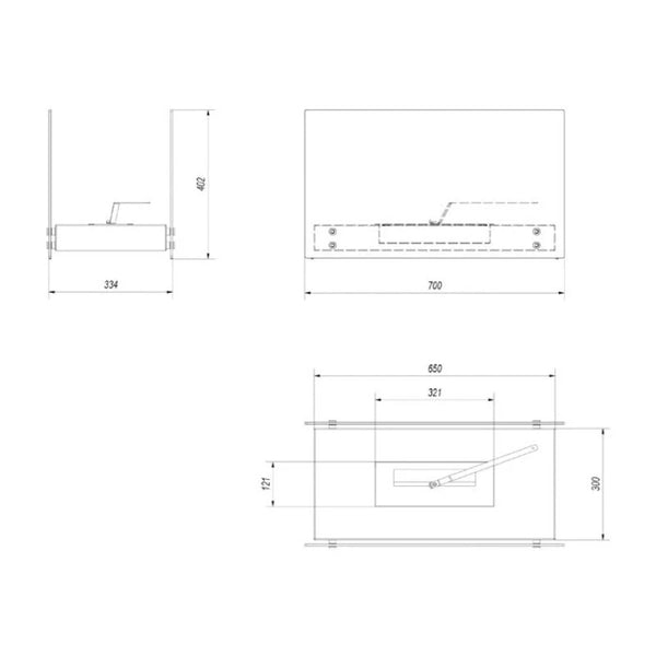 Berlin - Bio Fireplace for Floor