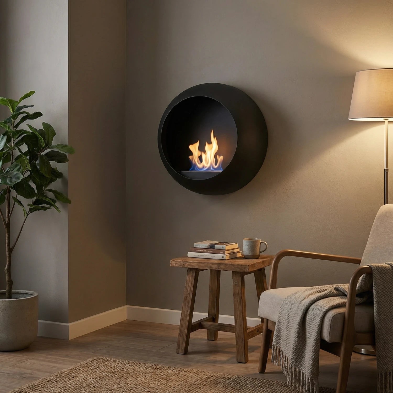 Colorado - Wall Mounted Bioethanol Fireplace