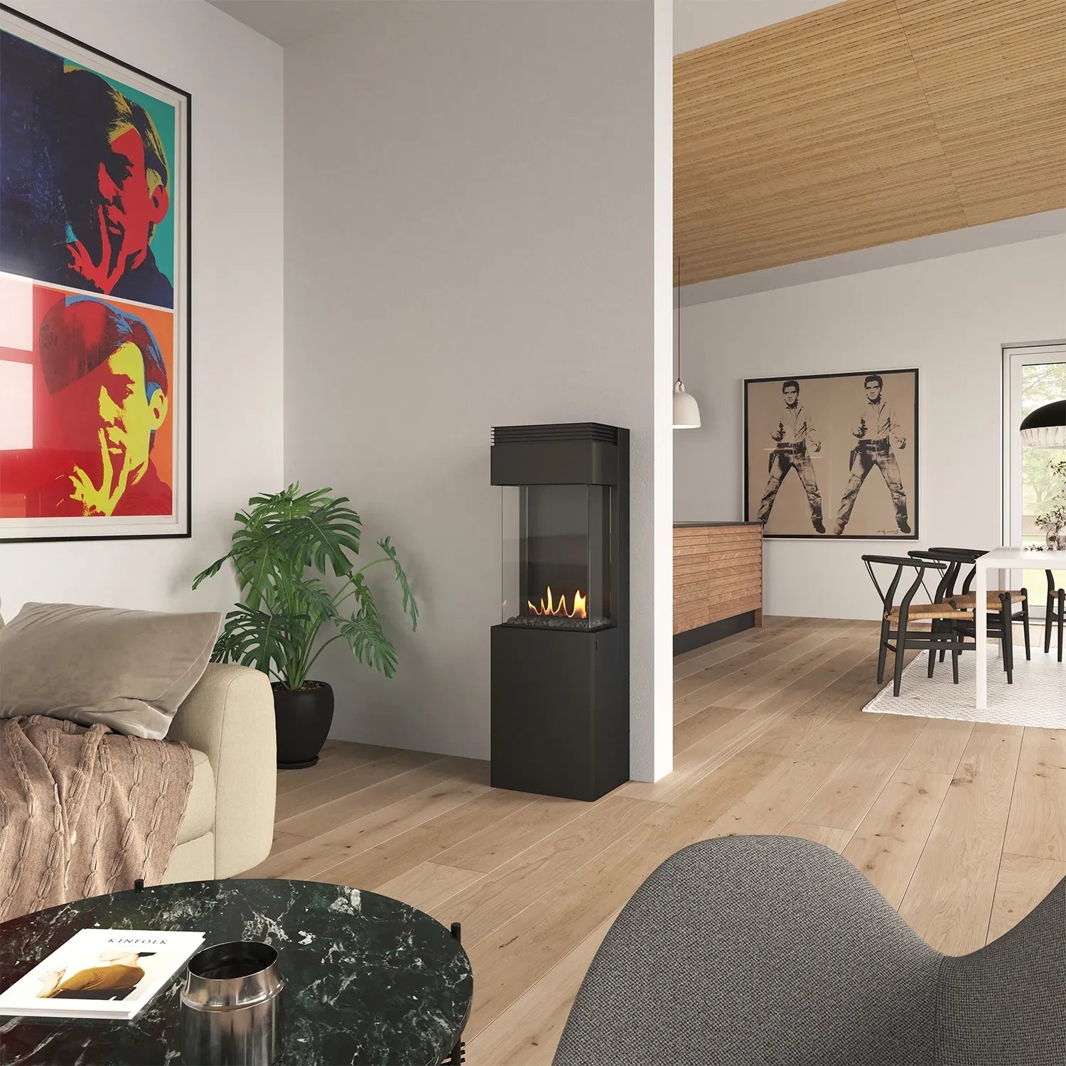 Biotronic 400 automatic bio fireplace with BEV technology