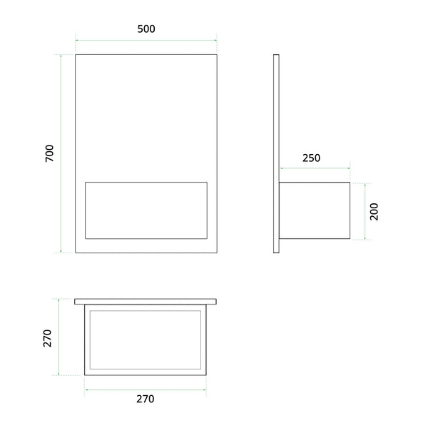 Brekke Wall-Mounted Water Vapour Fireplace - White