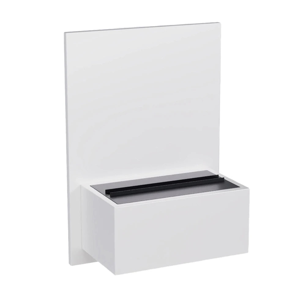 Brekke Wall-Mounted Water Vapour Fireplace - White