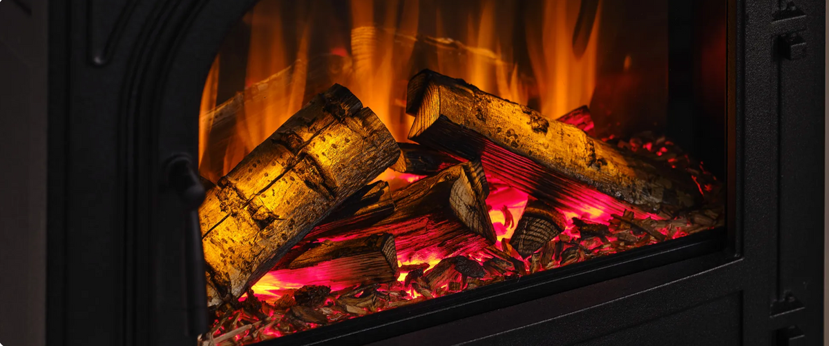 Hinton Cast Iron Electric Fireplace