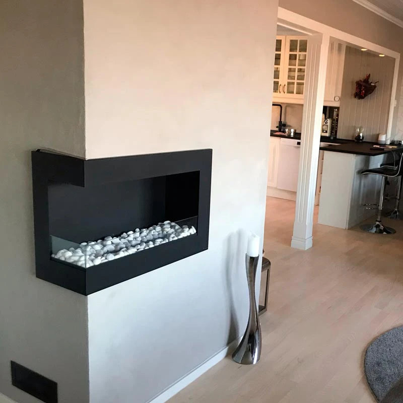 Sarok bio kandalló 70 cm (bal oldali)