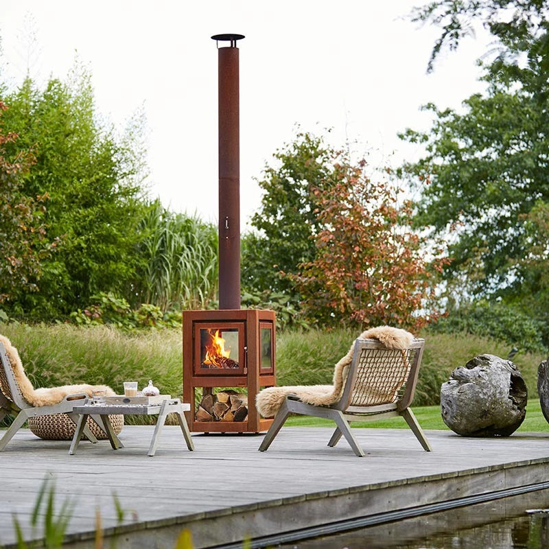 fire pit corten stell