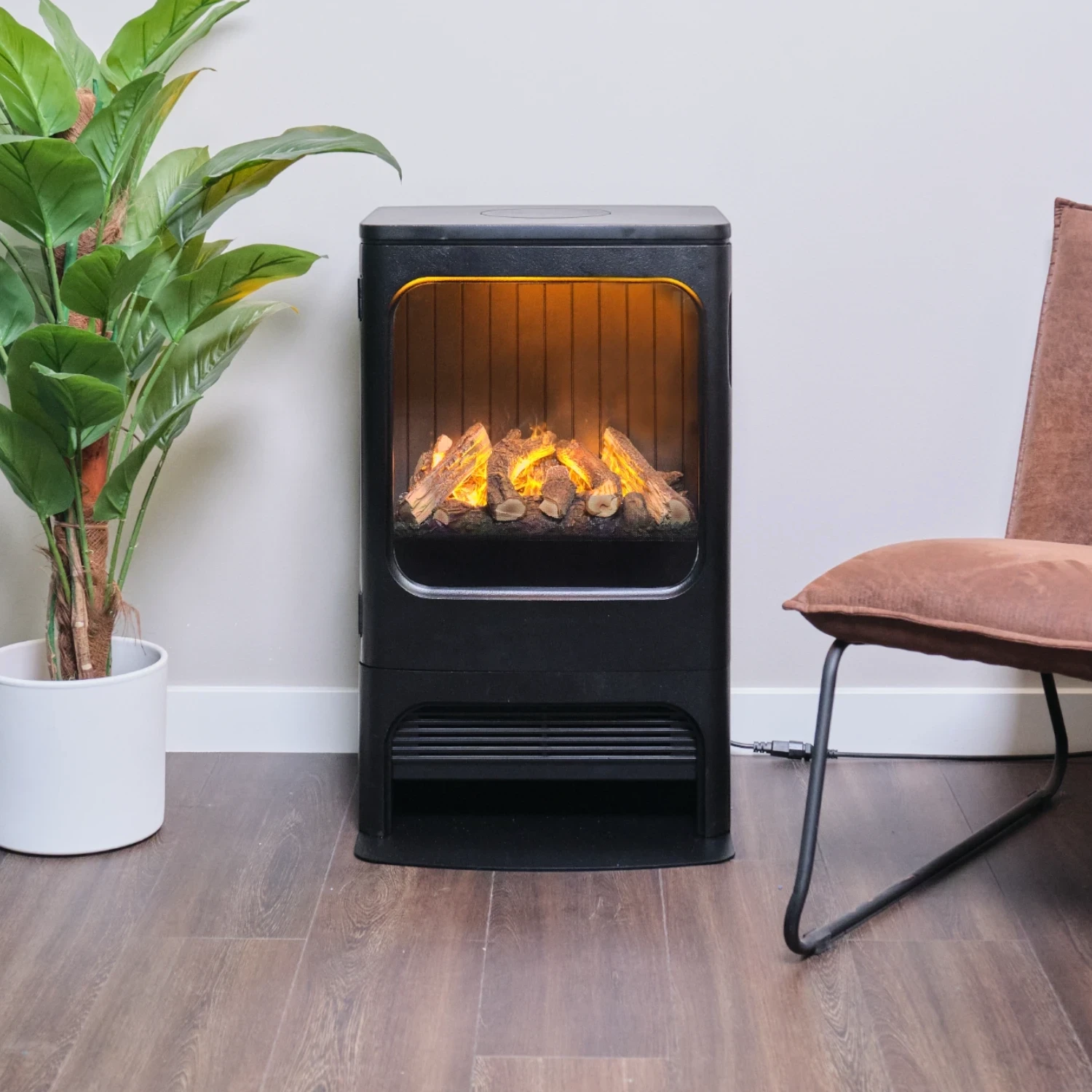 Mapleton 80 – Freestanding Water Vapour Fireplace in Cast Iron