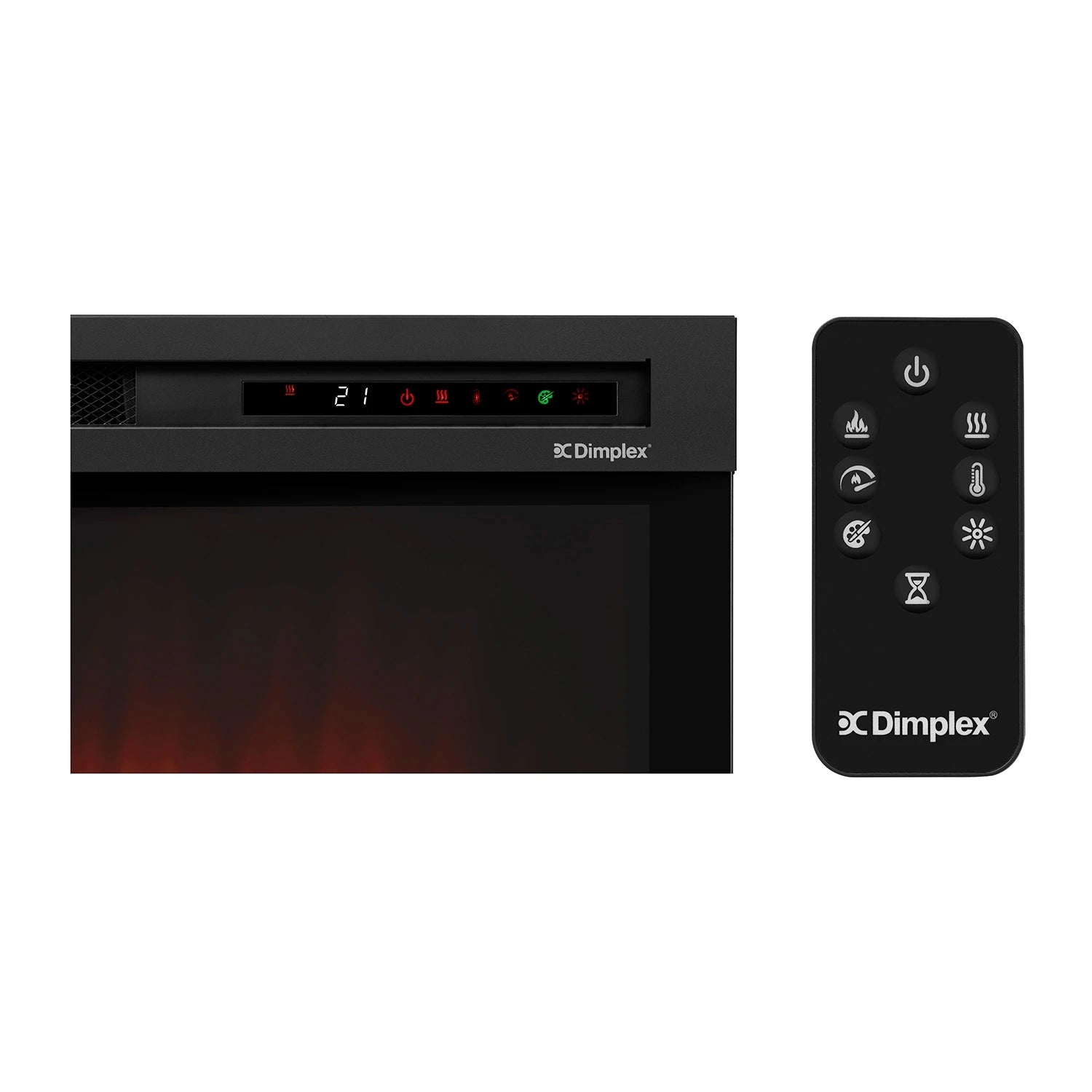XHDFirebox Electric Fireplace Insert - Black