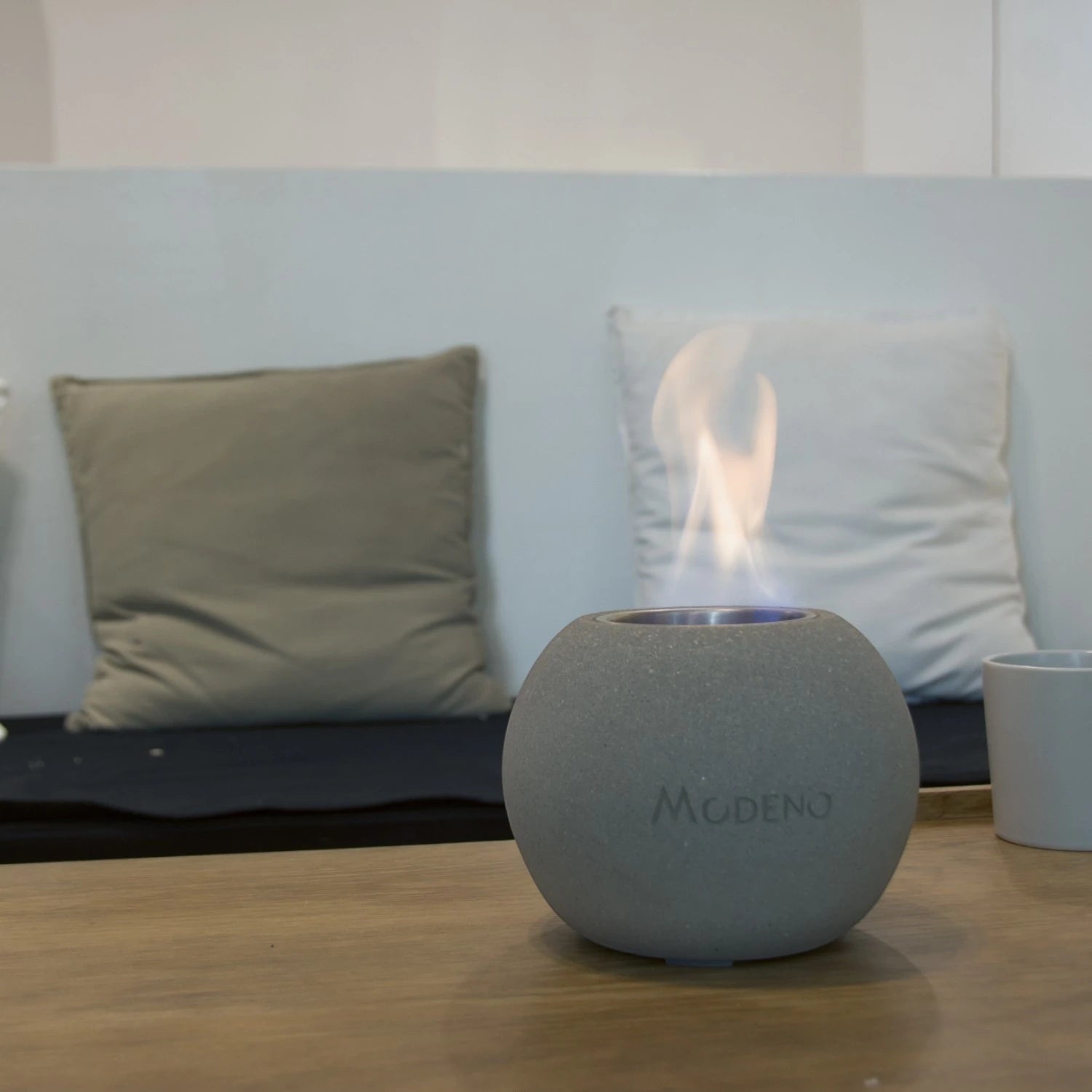 Paffu Bioethanol Tabletop Fireplace – Grey