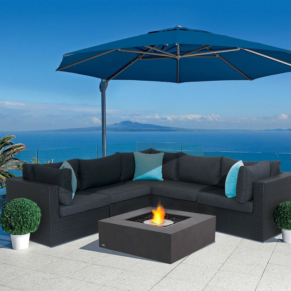 Base 40 - Teak Bioethanol Fire Pit