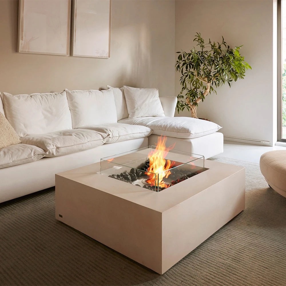 Base 40 - Teak Bioethanol Fire Pit