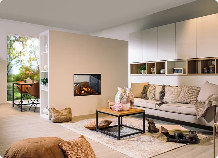 Faber Dimplex átjárható kandalló
