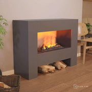 Fallada Grey - OMC 600 | Freestanding Water Vapour Fireplace