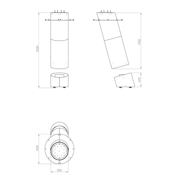 Contour 13 - corten acél