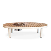 Riviera 140 Oyster Beige – Oval Gas Firepit Table