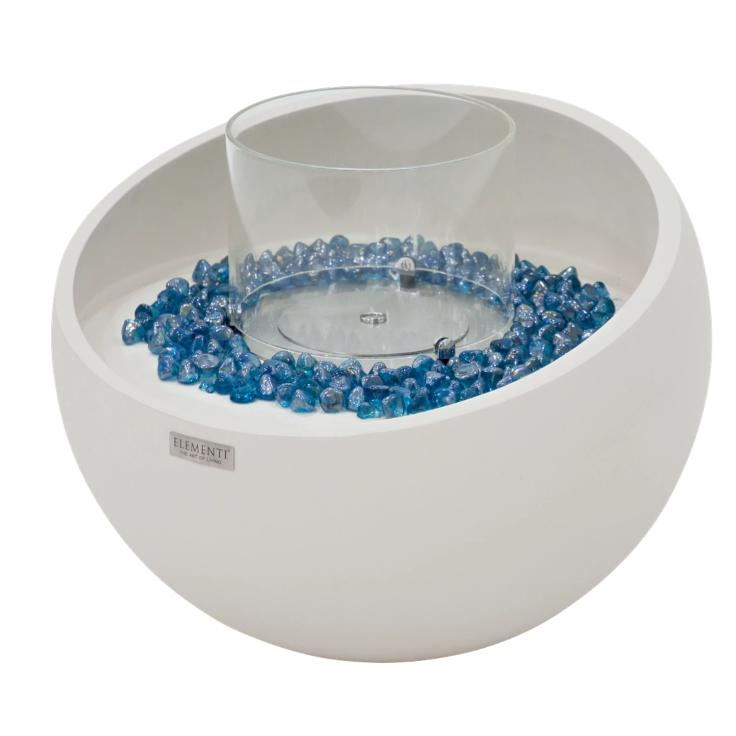 FIRENZE bioetanol tűztál – krémfehér