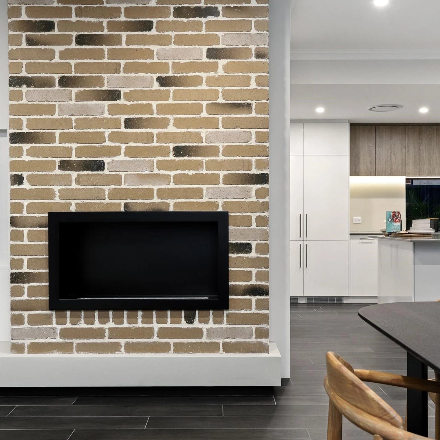 Icon Fires Slimline Firebox SFB1350 - fekete
