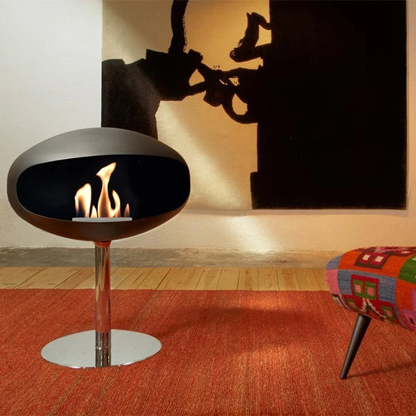 Cocoon Pedestal - matt fekete acél talppal
