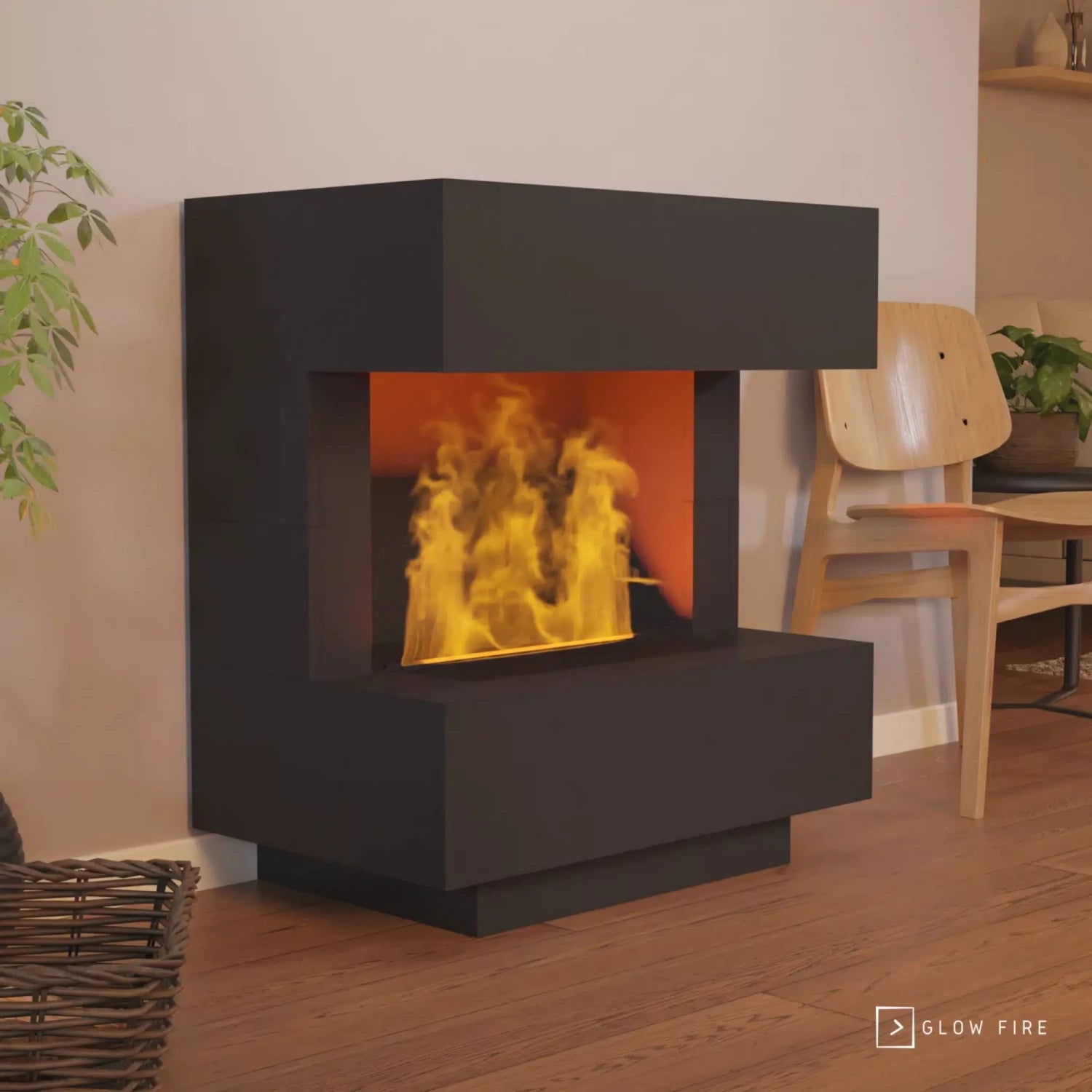 Kleist Black - OMC 600 Vapour Fireplace - Black