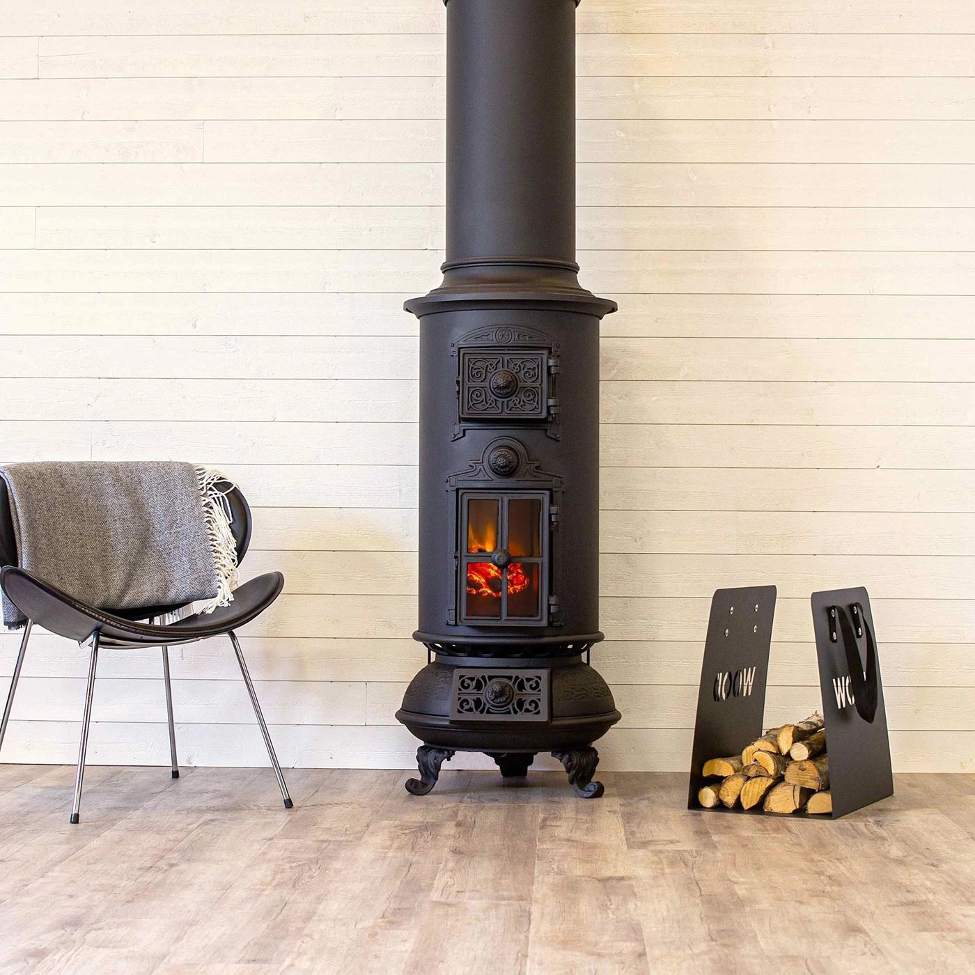 round electric fire classic