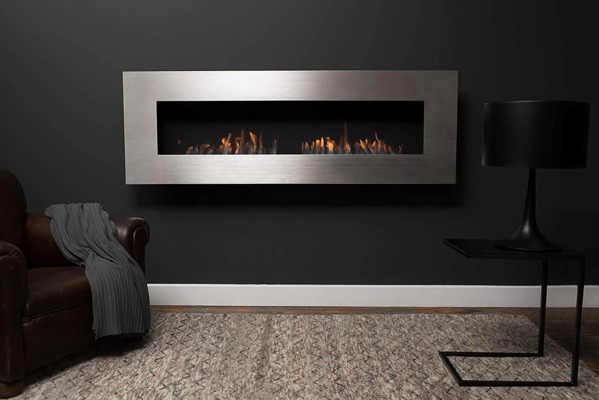 Icon Fires Nero 1750 fali kandalló - Csiszolt acél